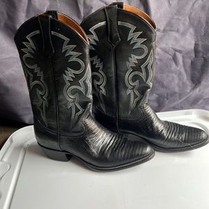 Black cowboy boots